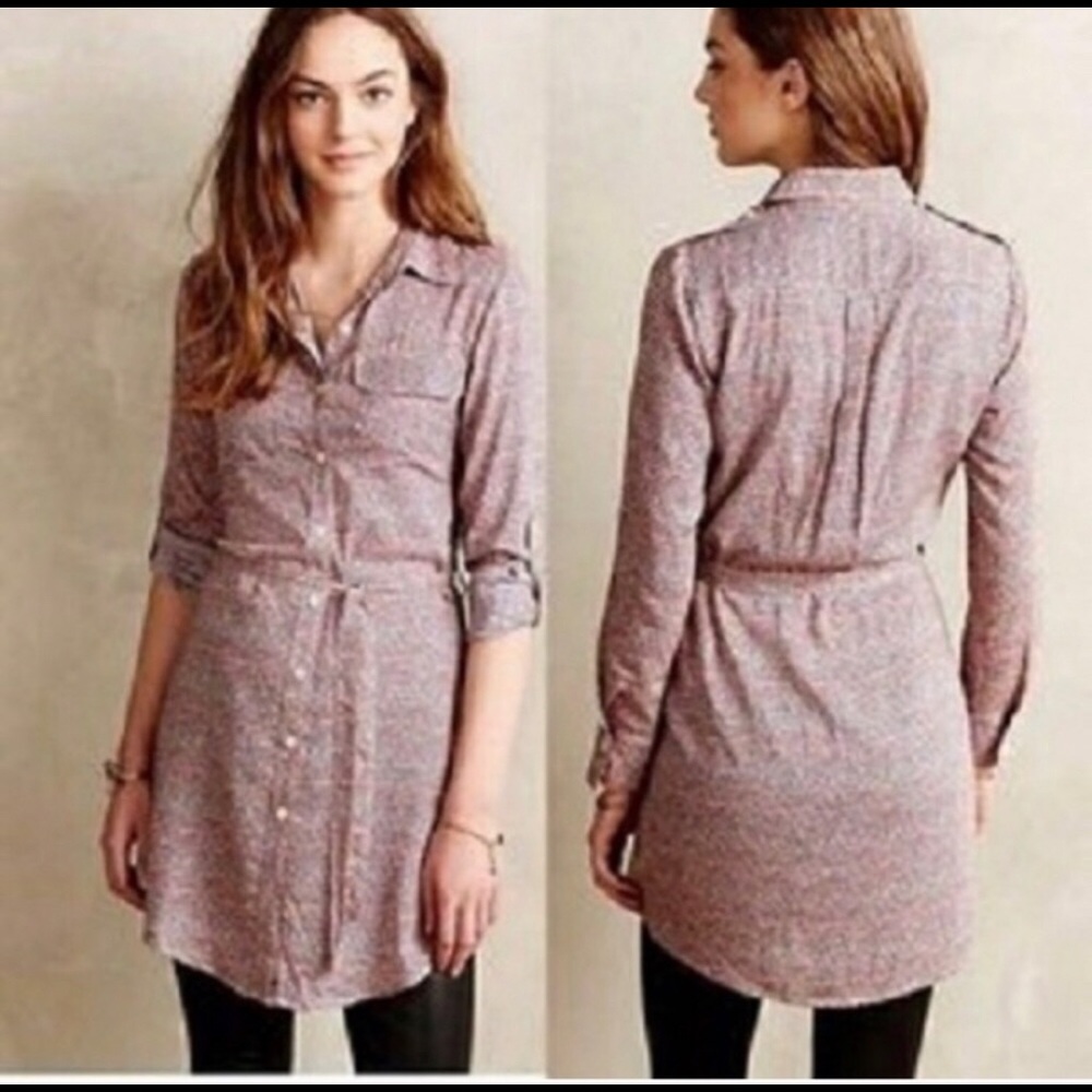 11 1 TYLHO shirt dress ANTHROPOLOGIE like new SZ M